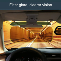 Parasol Universal 2 en 1 Antideslumbrante para Coche, Visión Diurna y Nocturna HD, Extensor de Parasol para Parabrisas de Coche, Accesorios para Automóviles