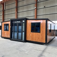 Maisons Containers Dépliables Prêtes à l'Emploi en Gros 30ft 40ft 2 Chambres pour Salon Restaurant