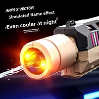 Senapan Air Listrik YT New Hot Vector Arp9 S200S dengan Lampu Api, Tembakan Beruntun, Mainan untuk Permainan Tembak-tembakan Air Anak-anak