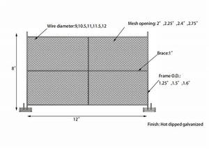 6x12ft di động mạ kẽm xây dựng Chuỗi liên kết Bảng điều khiển hàng rào tạm thời cho các sự kiện - Product Image 6