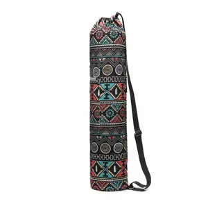 Yoga Tote Bag Canvas Yoga Mat Carry Bag com tamanho grande bolso e zíper