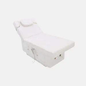เตียงแชมพูไฟฟ้าสำหรับร้านเสริมสวยและเก้าอี้ทำเล็บไฟฟ้าแบบวางลงได้ดีไซน์ใหม่