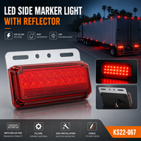Feu de position latéral pour camion 24V LED, homologué E-MARK, NOUVEAU MODÈLE pour CAMION, REMORQUE, JEEP, BUS