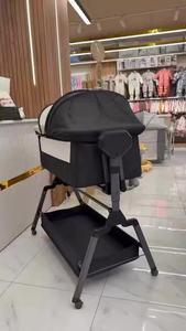 Cuna Multifuncional Plegable Kidilo con Mosquitero, Cuna de Viaje para Bebés Recién Nacidos, Cuna Eléctrica Automática BJJ-808 - Product Image 6