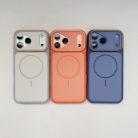 Funda para iPhone 17 Pro Max, Funda Magnética Mate de Lujo para Teléfono Móvil con Carga, Fundas Protectoras para iPhone 17 16 15 Pro Max