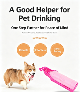 Portable Pet Water <b>Bottle</b> Leak Proof <b>Dog</b> Travel Water Dispenser Plastic <b>Drinking</b> <b>Bottle</b> for Outdoor Walking With Hook Design - Product Image 1