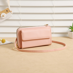 Borsa per Cellulare Touch Screen alla Moda con Basso MOQ, Portafoglio in Pelle con Cerniera, Mini Borsetta per Donne - Product Image 1