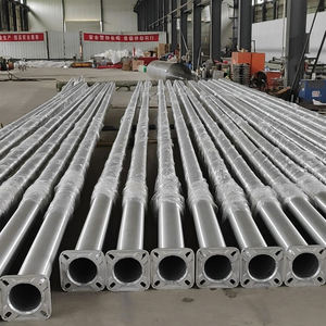 Lampadaire conique fabriqué poteau aluminium/acier inoxydable 6M 8M 10M 12M routes carrés fer conique lampadaire pôle - Product Image 1