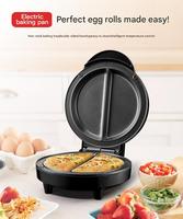 Poêle à Frire Électrique Multifonctionnelle Pizza Machine Double Face Chauffage Crêpes Sandwich Maker Petit Déjeuner Omelette Friture Machine