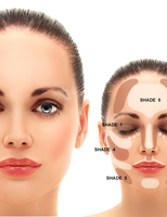 Marque privée OEM Low quantité minimale de commande Vegan parfait cou lèvres visage nez Blush yeux corps maquillage imperméable surligneur bronzeur Contour Palette