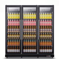 Réfrigérateur vitrine à écran vertical intégral de haute qualité, refroidi par air, pour la présentation de vins, idéal pour les restaurants et les hôtels