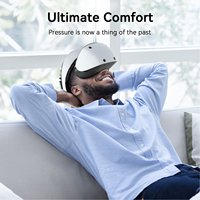 Kit de remplacement de sangle de tête confortable AMVR PSVR2 avec coussinets frontaux et arrière pour un soutien amélioré, un poids équilibré et un ajustement sécurisé