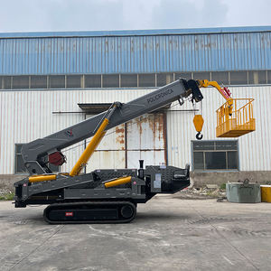 Мини-кран-паук L-228 2025 года, новая конструкция, грузоподъемность 1.2т, 2т, 3т. Новинка: мини-кран-паук на гусеничном ходу, новый тяжелый подъемник-паук. - Product Image 1