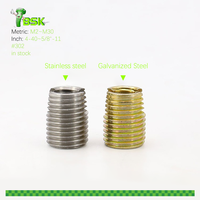Stainless Steel Slotted Self Tapping Thread Insert M2 M2.5 M3 M4 M5 M6 M8 M10 M12 M14 M16 M20 Slotted Thread Insert