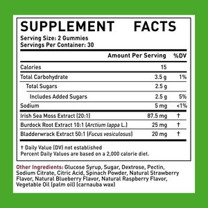 لثمات طحلب البحر الأكثر مبيعًا بنكهة التوت المختلطة تدعم الغدة الدرقية الصحية وتنظيف الأمعاء بشكل صحي - Product Image 2