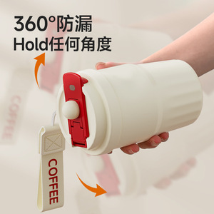 แก้วกาแฟสแตนเลส 316 แก้วน้ำเก็บความร้อนแบบพกพาสำหรับผู้หญิงเดินทาง - Product Image 3