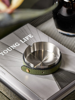 Accessoires d'intérieur de luxe personnalisés, cendrier à fumer en cuir, cendrier à cigares moderne pour la décoration
