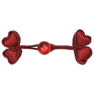Bonne qualité <span class=keywords><strong>Plaque</strong></span> QQ Son Cheongsam Boutons traditionnels faits à la main Deux feuilles Herbe Tang Costume Accessoires décoratifs chinois Tissu <span class=keywords><strong>de</strong></span> vent national - Product Image 5