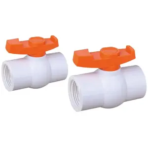 PVC VALVES Supplier for Water irrigation Plastic Octagonal Valve NPT Plastic Ball Valve UPVC FOR WATER