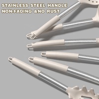 TOALLWIN Outils et Gadgets de Cuisine, Ustensiles de Cuisine en Silicone, Ensemble d'Ustensiles de Cuisine en Silicone Résistant à la Chaleur