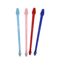 Vente en gros d'usine : Brosse à dents multicolore pour chien et chat à double tête, en vrac