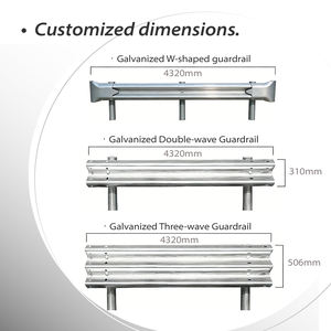 Garde-corps en W résistant aux typhons aux Philippines |   Conforme aux normes des projets routiers principaux de l'île de Luzon - Product Image 2
