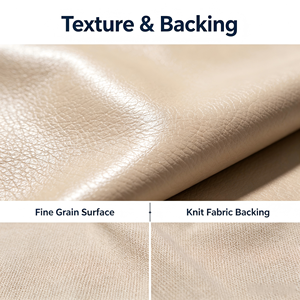 <span class=keywords><strong>Tela</strong></span> de Cuero Sintético de PVC Ecológica con Características Elásticas e Impermeables para Asientos de <span class=keywords><strong>Coche</strong></span>, Sofás, Bolsos y Tapicería Interior - Product Image 5