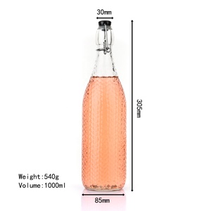 32 Oz Hot-bán Sản Phẩm Tại Quảng Trường Giá Rẻ Swing Top Chai Thủy Tinh Cho Nước Ép Dầu Với Lồi Thiết Kế Kim Loại <span class=keywords><strong>Clip</strong></span> Cap <span class=keywords><strong>Jar</strong></span> - Product Image 5