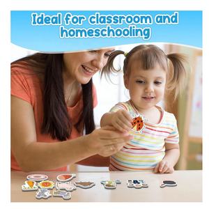 सीवीसी वर्ड गेम्स फोनिक्स गेम्स 50 फोम ऑब्जेक्ट्स फ्रिज मैग्नेट बच्चों के लिए स्पीच थेरेपी खिलौने बच्चों के लिए वर्तनी पढ़ना सीखें - Product Image 4