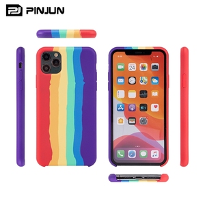 Nuova Custodia per Telefono in Silicone Liquido <span class=keywords><strong>Arcobaleno</strong></span> Unica per iPhone 13, iPhone13, 12, 11, 14 Pro Max, <span class=keywords><strong>Cover</strong></span> <span class=keywords><strong>Arcobaleno</strong></span> <span class=keywords><strong>con</strong></span> Confezione Originale - Product Image 6