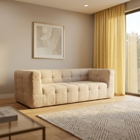 Vakuumverpacktes Möbelset: Moderne Modulare Schaumstoff-Sofagarnitur – Luxuriöses Wohnzimmer-Sofa, Komprimiert als Rolle