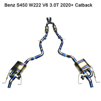 Tuyaux d'échappement en titane Offre Spéciale pour Mercedes Benz S400 S450 W222 3.0T voitures 2019 + modèle nouvelles pièces de rechange automatiques accessoires de voiture