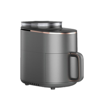 Nouvelle Conception Friteuse à Air Électrique 4,5 L à Contrôle Numérique avec Fonction Vapeur, Écran Tactile LED, en Acier Inoxydable, Économe en Énergie, Cuiseur Vapeur Alimentaire