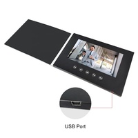 Promotion : Boîte vidéo numérique avec écran LCD HD 7 pouces, carte vidéo, carte postale vidéo, brochure vidéo avec écran LCD pour cadeau