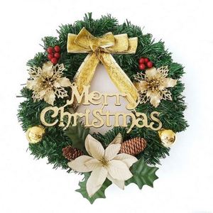 Couronne de Noël en aiguilles de pin, artisanat décoratif de Noël, best-seller - Product Image 2