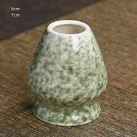Support de fouet à matcha en céramique avec logo personnalisé, support de fouet à matcha rétro, boîte personnalisée, rond, rose, blanc, vert, noir