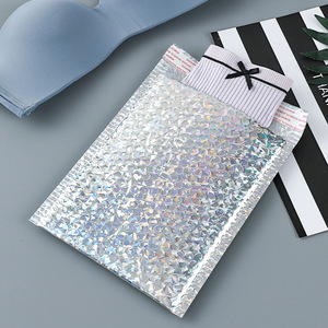 Pochette d'expédition antichoc en film laser argenté 180g, épaissie, pour vêtements, logistique AliExpress Lazada - Product Image 1