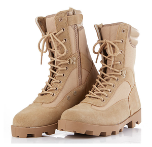 Bottes tactiques en cuir Panama pour randonnée et camping en plein air TSB04, avec fermeture éclair latérale et semelle extérieure robuste. - Product Image 5