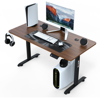 Bureau mental de taille personnalisée Table de commande électrique debout réglable en hauteur Pieds de table en acier de 2.7mm d'épaisseur