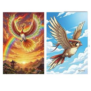 Juego de Cartas de Papel Resistente con Diseño de Anime y <span class=keywords><strong>Manga</strong></span> Japonés DM, con Caja de Regalo para Entretenimiento Familiar y Protección Ambiental - Product Image 2