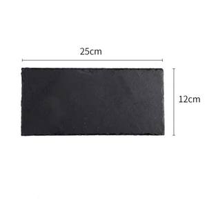 Vendita calda in gres giapponese bistecca e Sushi piatto da cena in pietra nera per Izakaya disponibile in diverse dimensioni - Product Image 6