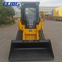 LTMG LTS50 LTS65 mini skid steer loader track small site operation 1000kg controllo idraulico track loader skid steer con cabina