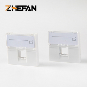 ZHEFAN Plaque frontale en plastique à port unique RJ45 type français 45*45 type <span class=keywords><strong>Legrand</strong></span> - Product Image 5