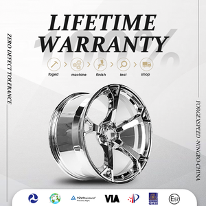 Jantes forgées V1 Style 6061-T6 Triple Chrome 19x9.5 19x10.5 Staggered Rims 5x114.3 pour <span class=keywords><strong>Nissan</strong></span> 350Z 370Z RZ34 Infiniti G37 Q50 - Product Image 1