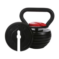 Kettlebells réglables en fonte avec revêtement en poudre, 20 lb/40 lb, pour la musculation en salle de sport et à domicile, vente en gros