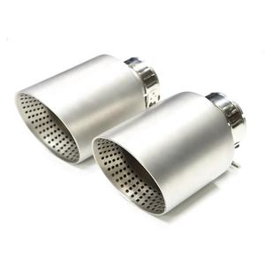 Embouts d'échappement pour VW <span class=keywords><strong>Volkswagen</strong></span> <span class=keywords><strong>Golf</strong></span> MK5 6 <span class=keywords><strong>7</strong></span> 8 GTI, simple, en acier inoxydable 304, finition mate noire, haute performance - Product Image 1
