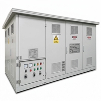 Poste de distribution compact européen extérieur, armoire de transformateur 11kV 33kV 0.4kV 100kVA 2500kVA, alimentation industrielle