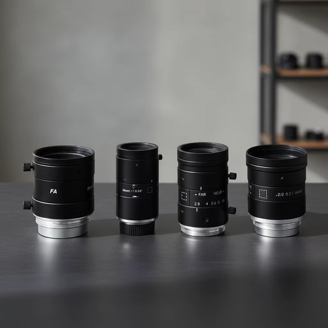 OEM Manufacturing Optical Industrial Glass Lens C-Mount Ultra-clear 2/3" F2.8-F16 8mm-50mm Ultra-low Distortion FA 8MP-10MP