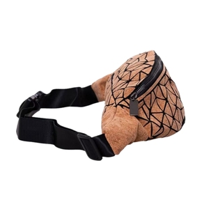 Bolsa cintura <span class=keywords><strong>de</strong></span> <span class=keywords><strong>corcho</strong></span> para hombres: bolso <span class=keywords><strong>de</strong></span> cadera impermeable para exteriores, correa cruzada ajustable, ideal para senderis - Product Image 3
