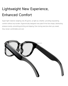 แว่นตาอัจฉริยะ AI พร้อมกล้อง ไฟฉาย บันทึกวิดีโอ เครื่องเล่นเพลง <span class=keywords><strong>แปล</strong></span><span class=keywords><strong>ภาษา</strong></span>ด้วย AI โทรผ่านบลูทูธ แว่นตากีฬา กล้อง 200W - Product Image 4